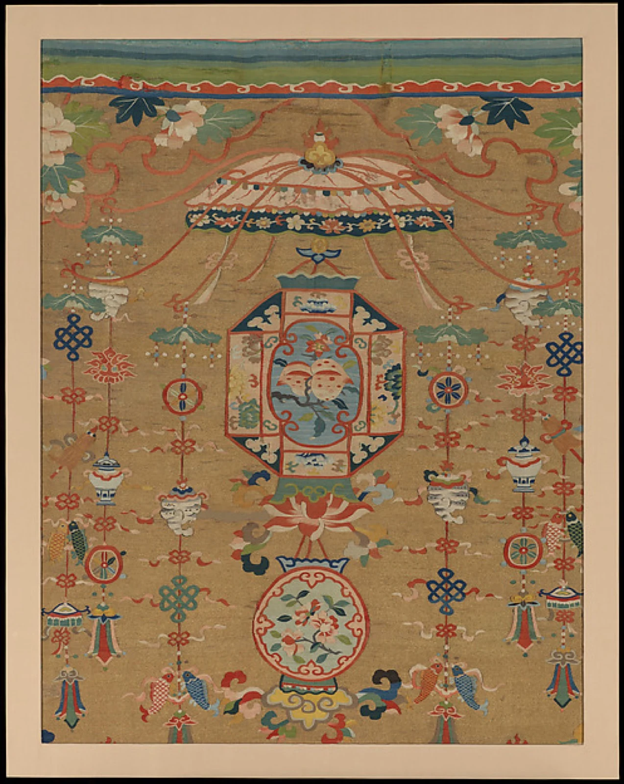 Panel with Lantern and Streamers — The Metropolitan Museum of Art